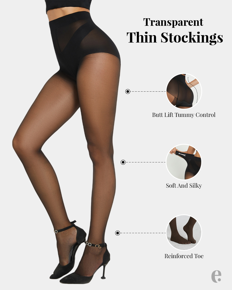 Super Elastic Shiny Pantyhose Sheer Nylon Stockings Tights