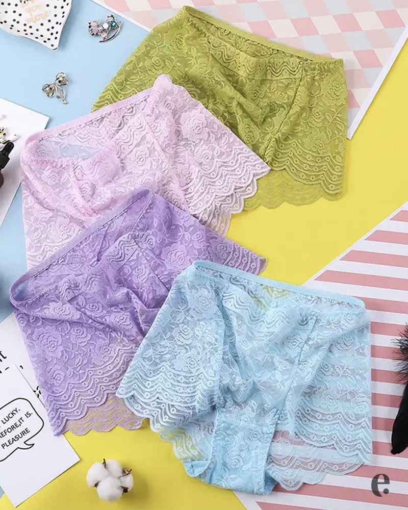 High Quality High Waist Lace Panty
