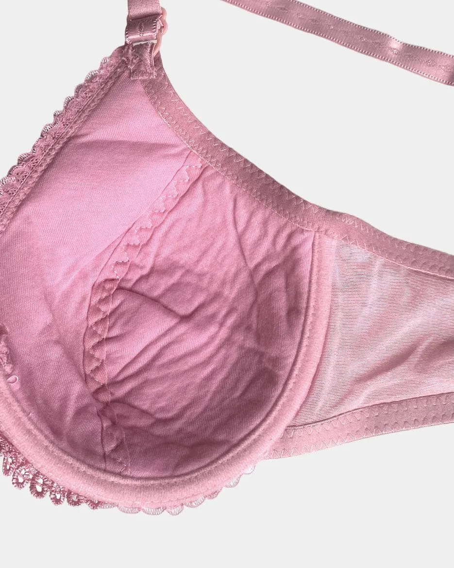 Comfortable Deep-Cut C Cup Bra with Underwire - Image 6