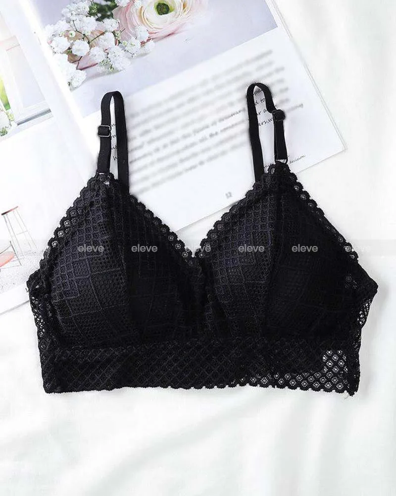 Colorful Lace Triangle Bralette - Image 5
