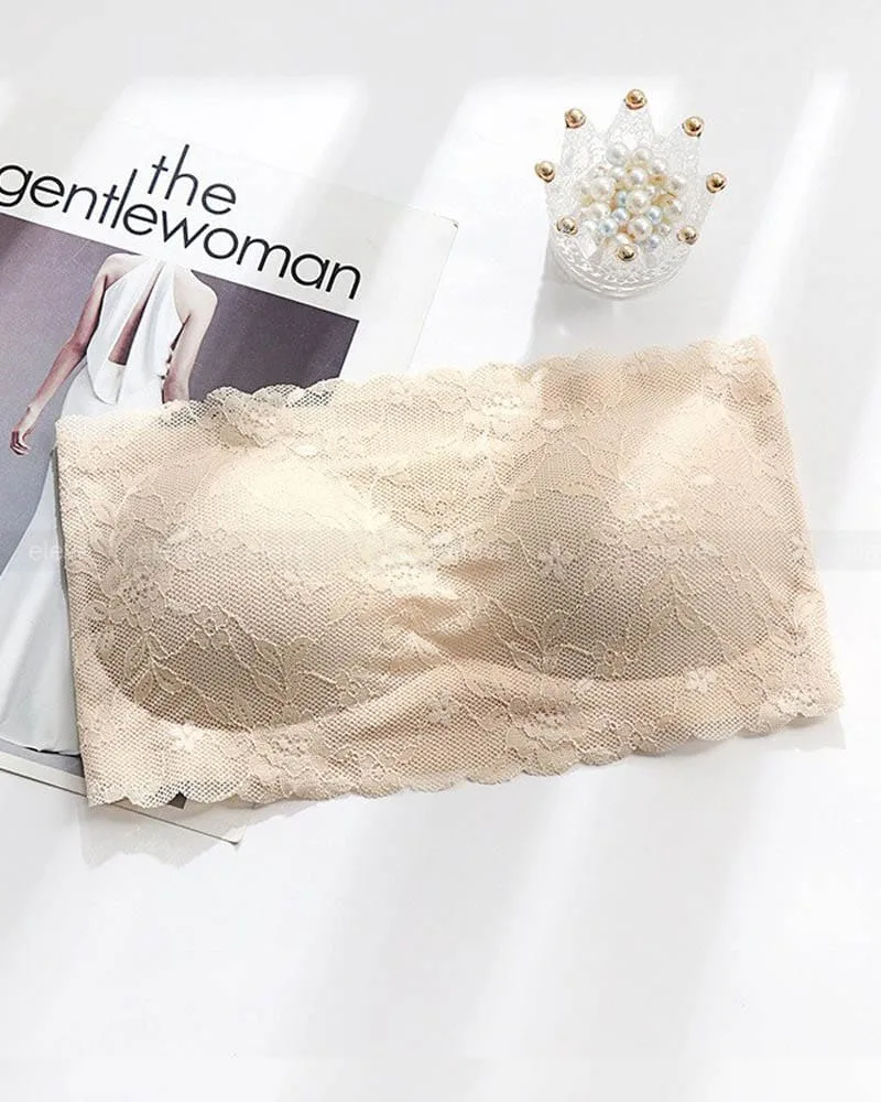 Tube Top Strapless Lace Bra - Image 5