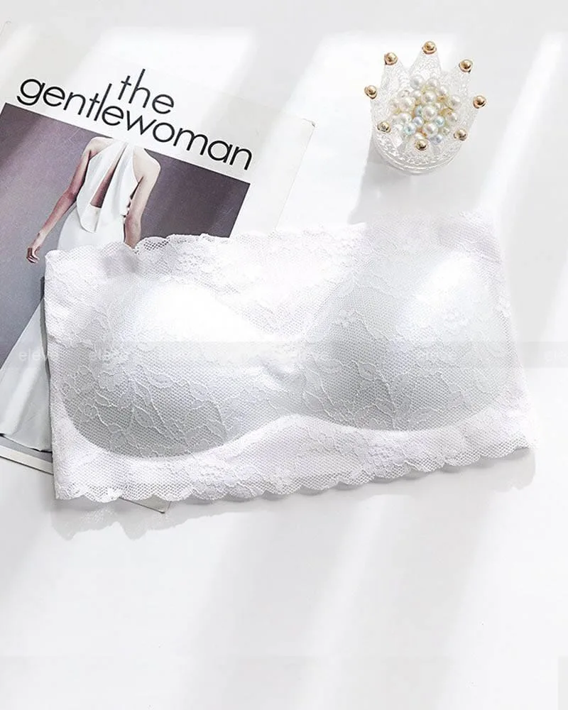 Tube Top Strapless Lace Bra - Image 6
