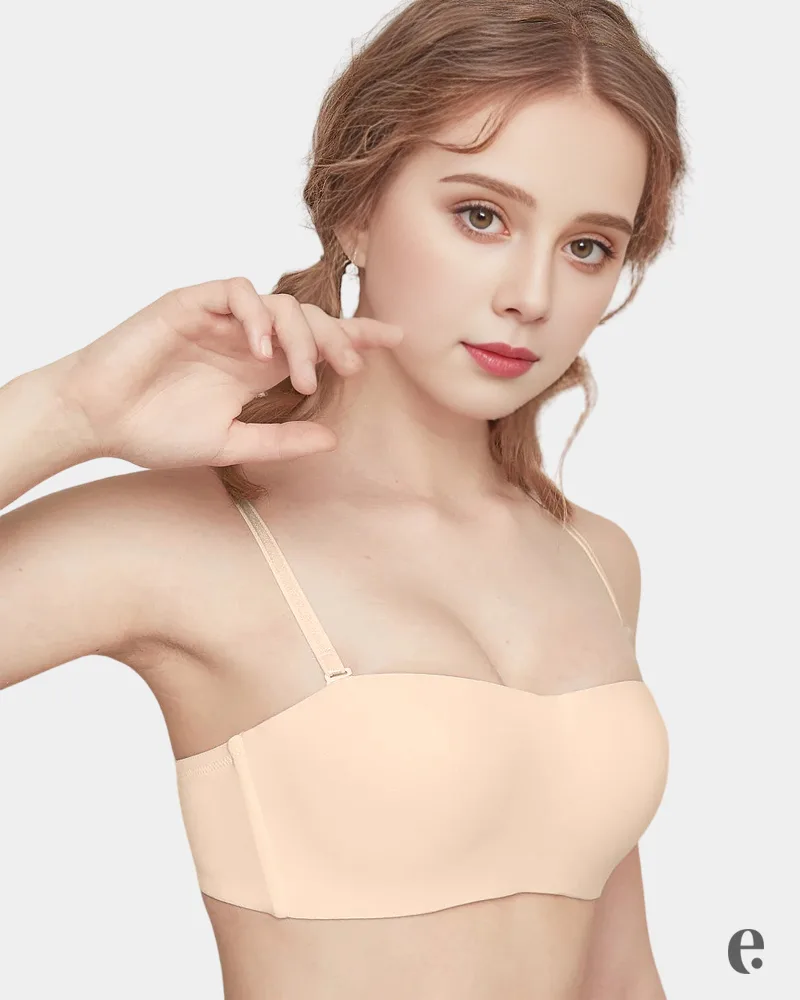 Seamless Half B Cup One-level Push Up Bra