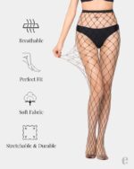 High-Rise Fishnet Design Stockings Tights - Image 2