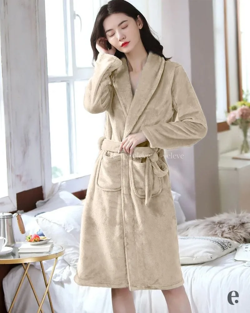 Warm Fleece Inside Winter Robe - Image 4