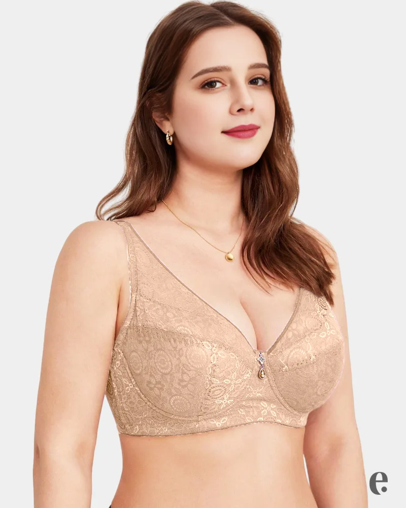 E Cup Size Minimizer Bra