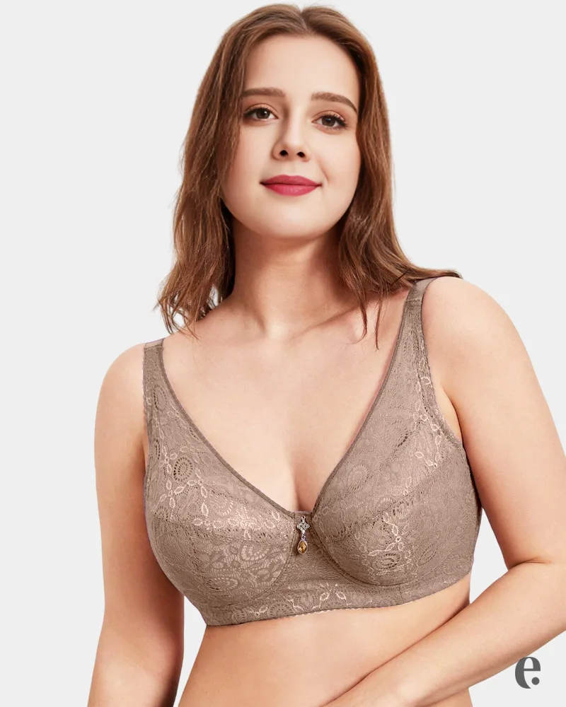 E Cup Size Minimizer Bra