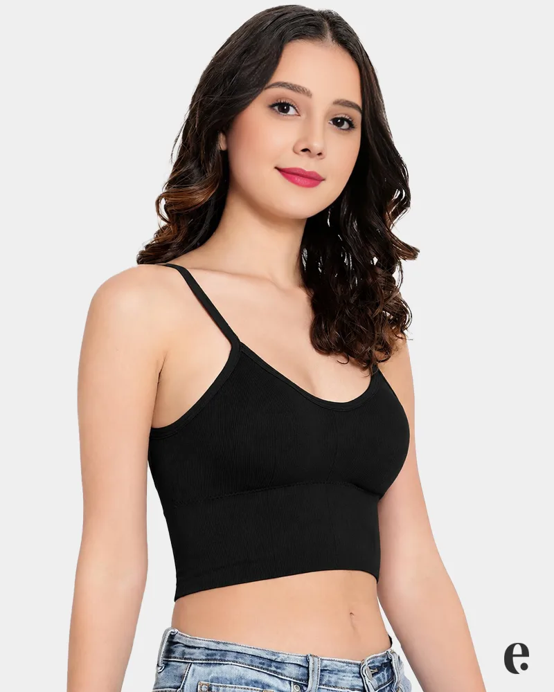 Deep U Backless Padded Sport Bra Bralette