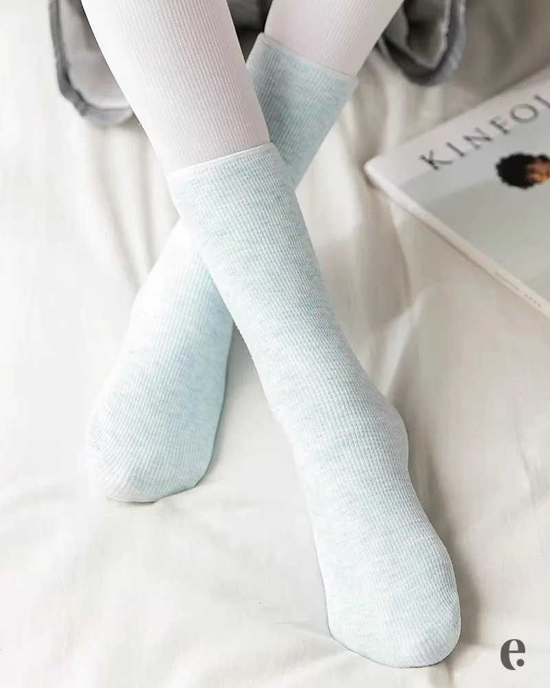 Colorful Fleece Lining Winter Socks