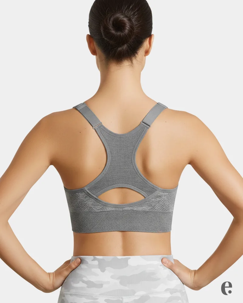 Seamless Moisture Wicking Sports Bra - Image 4