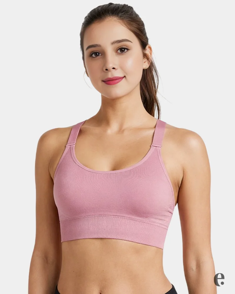 Seamless Moisture Wicking Sports Bra