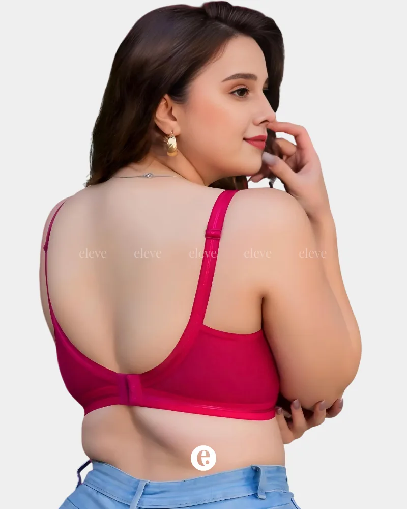 D Cup Non Padded Cotton CIBA Bra - Image 5