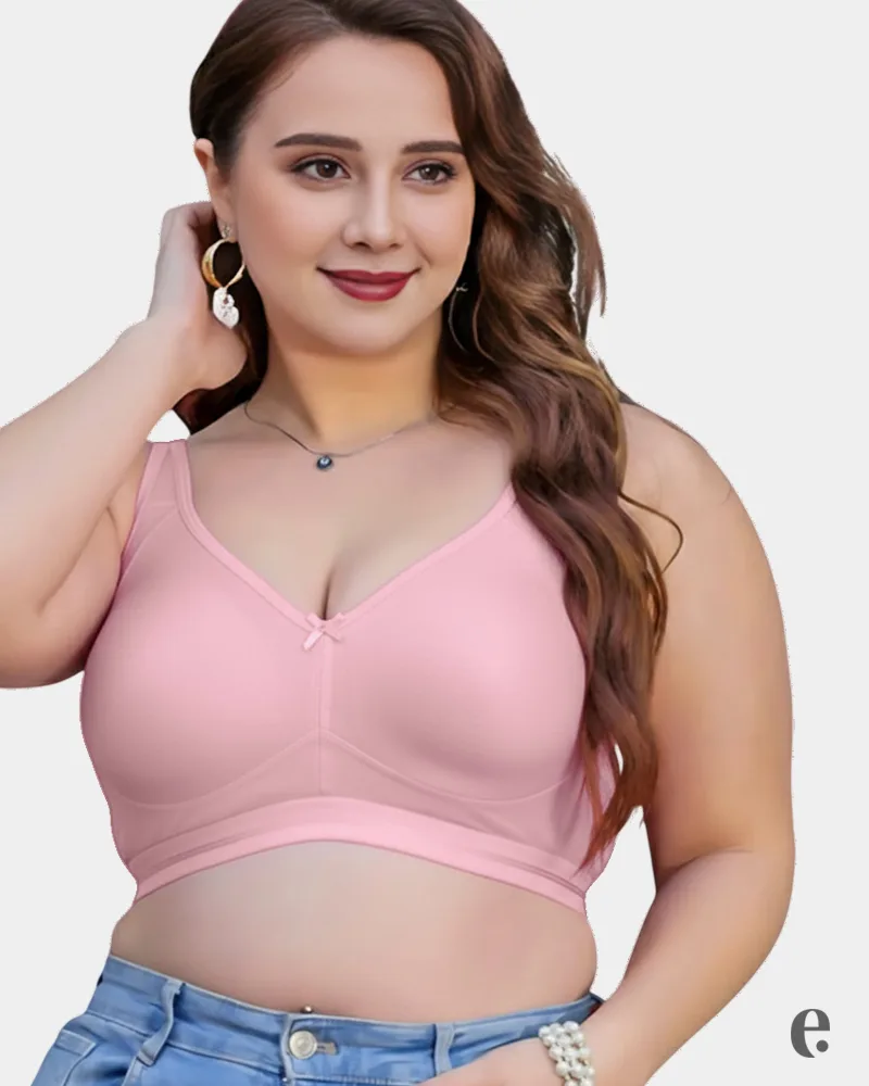 D Cup Non Padded Cotton CIBA Bra - Image 3