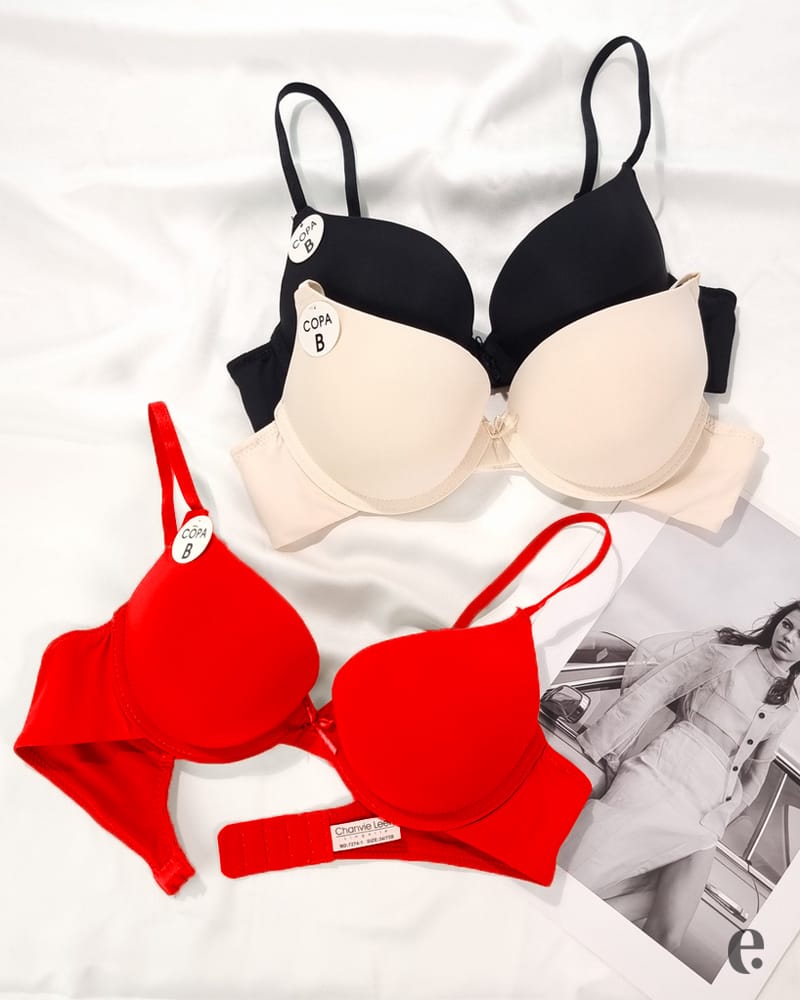 B Cup Size Comfortable Plain Color Underwire Bra