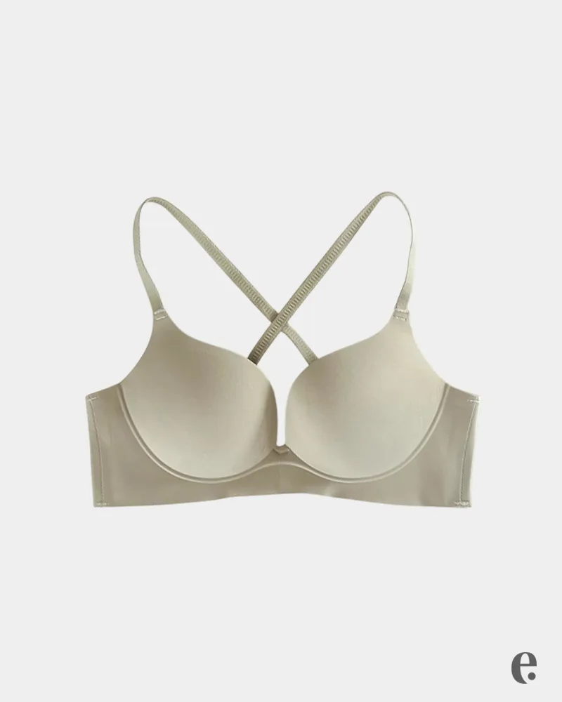 B Cup Plain Seamless Push-up Padded Bra - Image 6