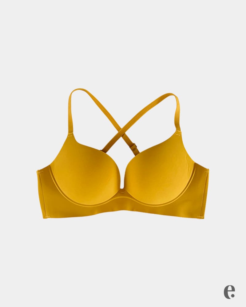 B Cup Plain Seamless Push-up Padded Bra
