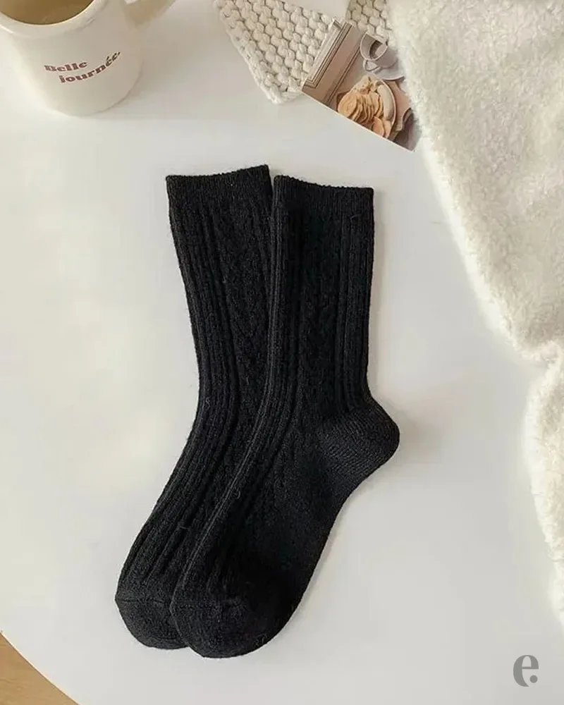 Thick & Warm Wool Winter Women Socks - Image 3