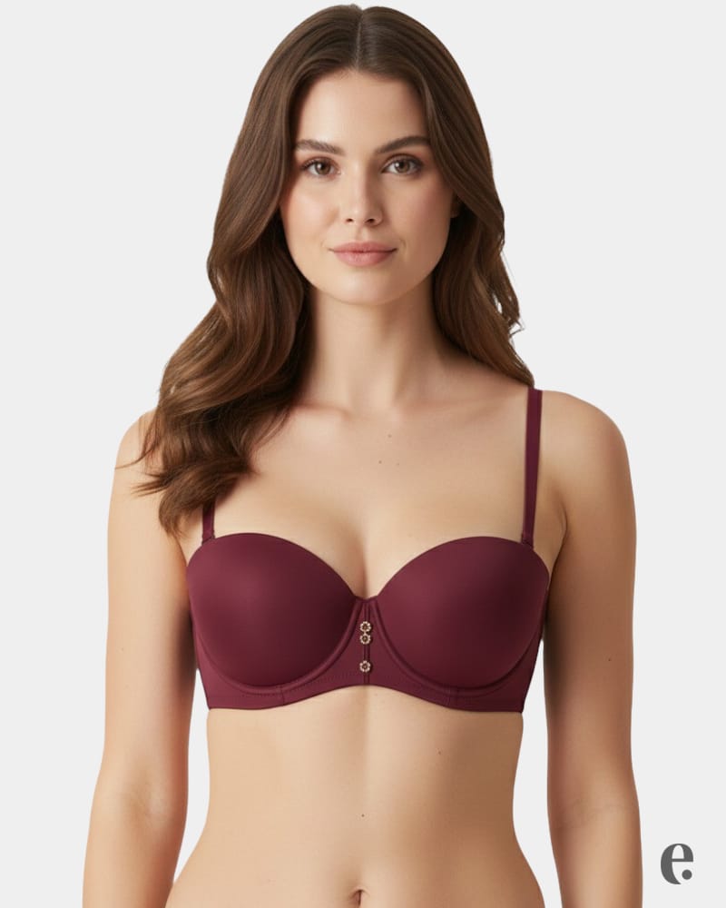 B Cup Sigle Padded Underwire Half Cup Bra
