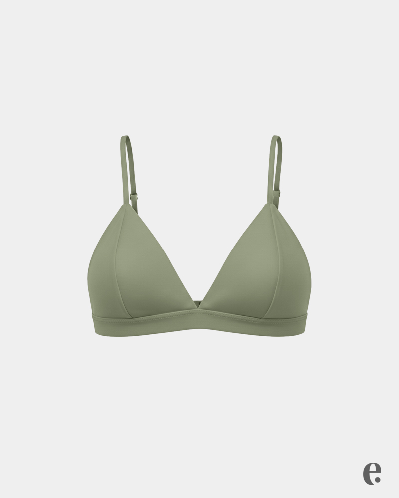 Deep Plunge Plain Triangle Cup Bra