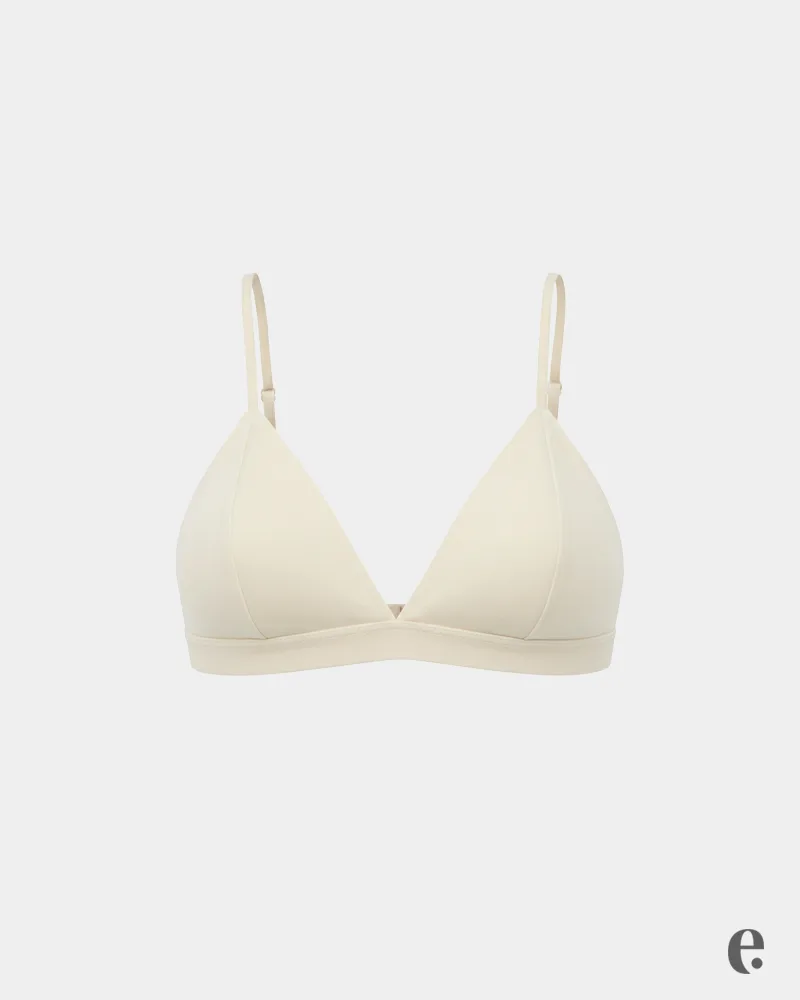 Deep Plunge Plain Triangle Cup Bra