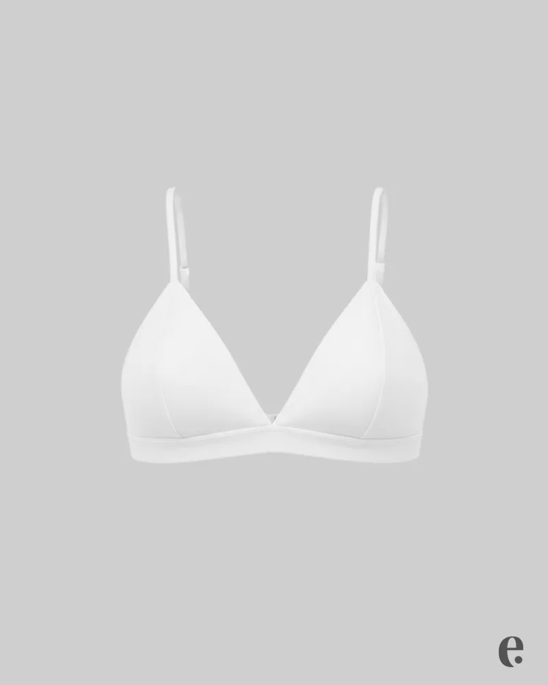 Deep Plunge Plain Triangle Cup Bra - Image 6