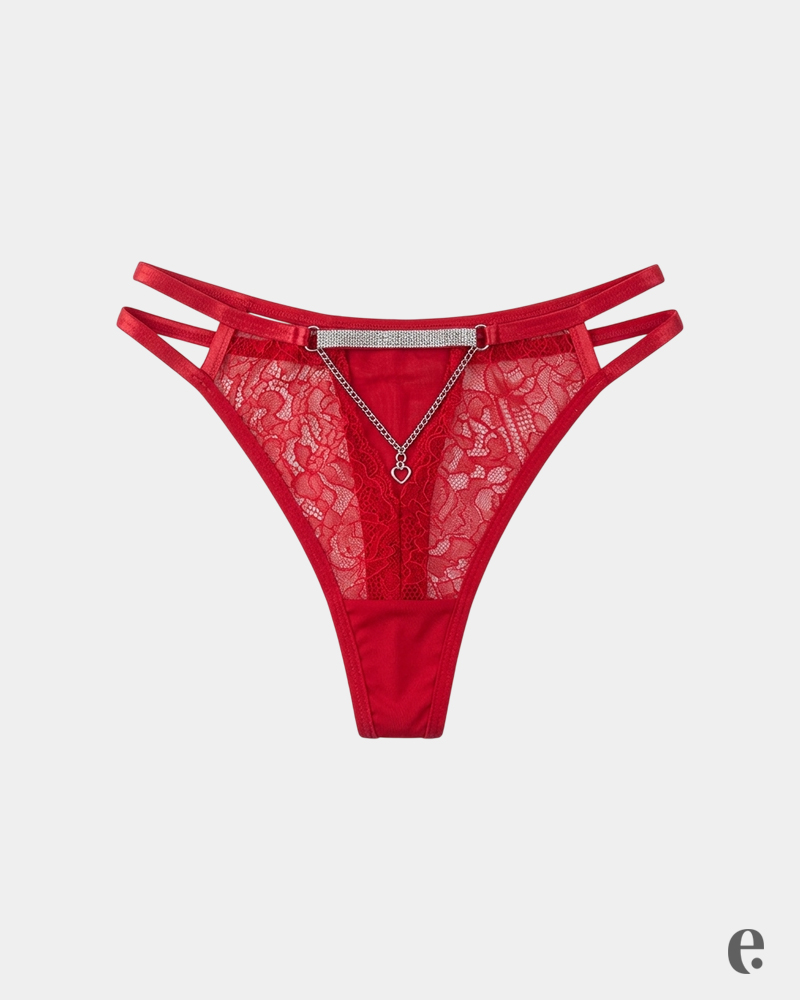 Lace Thongs Low Rise Fit with Soft Thin Straps