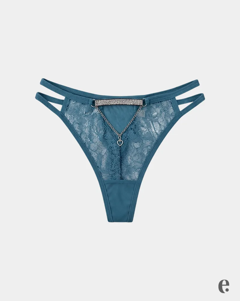 Lace Thongs Low Rise Fit with Soft Thin Straps
