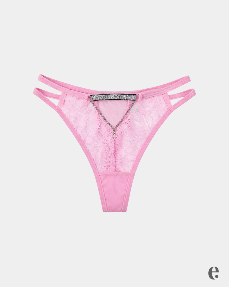 Lace Thongs Low Rise Fit with Soft Thin Straps