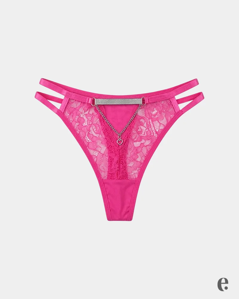 Lace Thongs Low Rise Fit with Soft Thin Straps