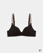 Seamless Wireless Rhinestone Strap B Cup Bra - Image 3