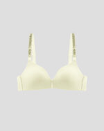 Seamless Wireless Rhinestone Strap B Cup Bra - Image 4