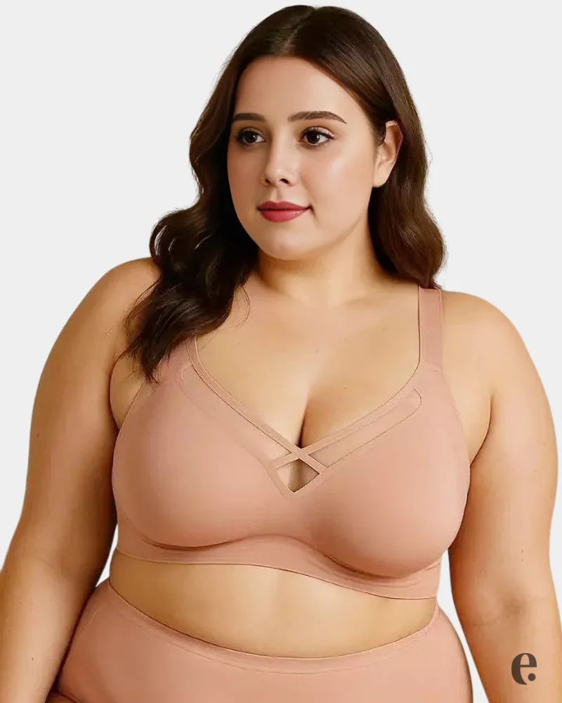 D Cup Full Coverage Wireless Seamless Bra
