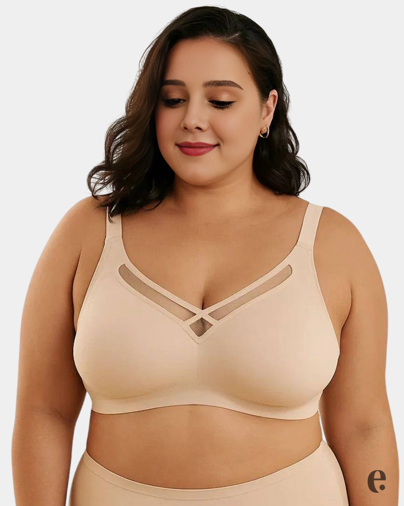 D Cup Full Coverage Wireless Seamless Bra