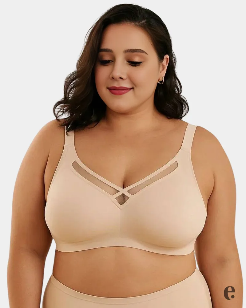 D Cup Full Coverage Wireless Seamless Bra